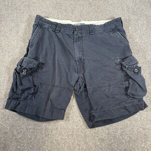 Vintage Polo Ralph Lauren Cargo Shorts‎ Mens 40 Blue Military Utility Baggy